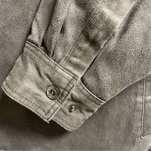 Men’s DKOTA Grizzly Jacket Shirt Shacket 3X Gray Flannel Heavy Shirt